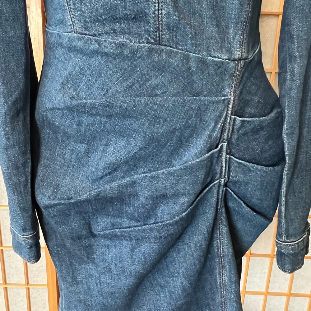 IRO Lenay Pleated Denim Mini Dress - Picture 9 of 14